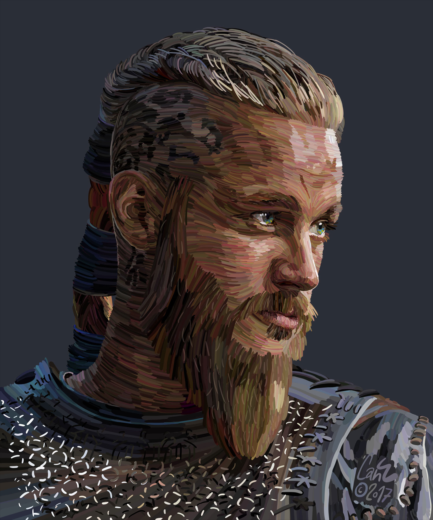 Cololine Portraits from Can Egridere ragnar travis fimmel
