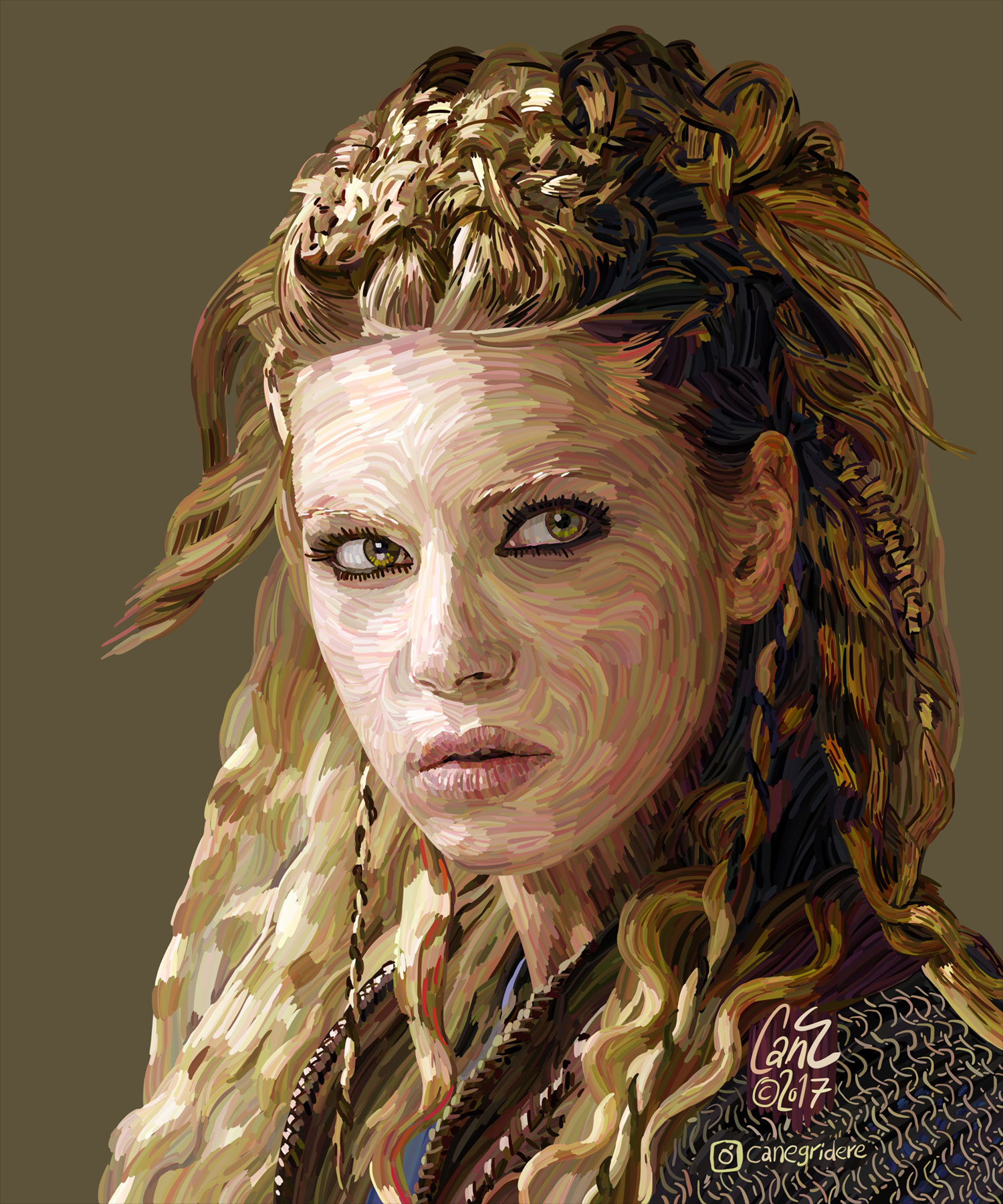 Cololine Portraits from Can Egridere lagertha katheryn winnick
