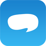 Transparent chat App icon Design